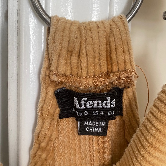 Afends Camel Corduroy Overalls - Picture 2 of 5